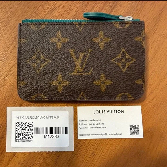 Louis Vuitton Romy Card Holder Borneo Green - Picture 7 of 8